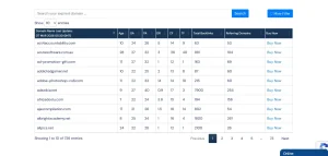 Analyzing Domains Based on SEO Metrics