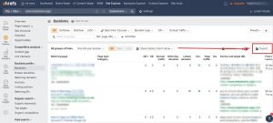 Export the Backlinks List