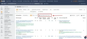 Filter by Live Backlinks