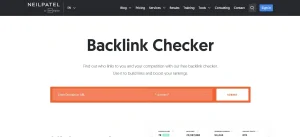 Ubersuggest backlink checker