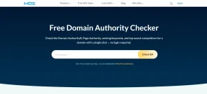 Visit the Moz Domain Analysis Tool