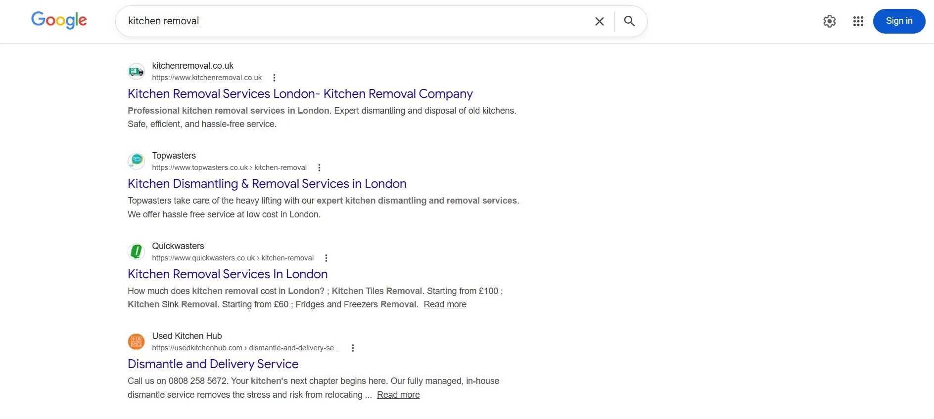 Kitchen Removal Dominance