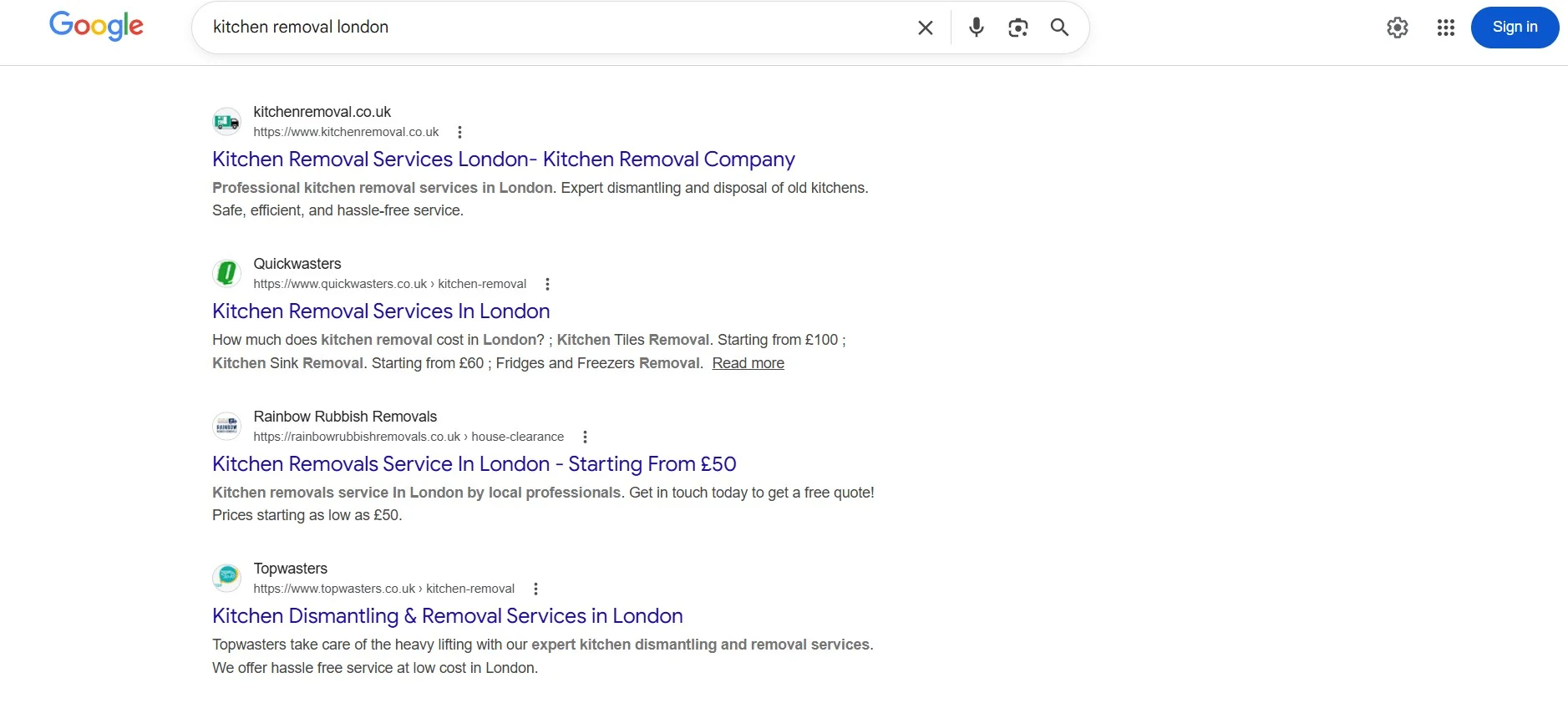 Kitchen Removal London