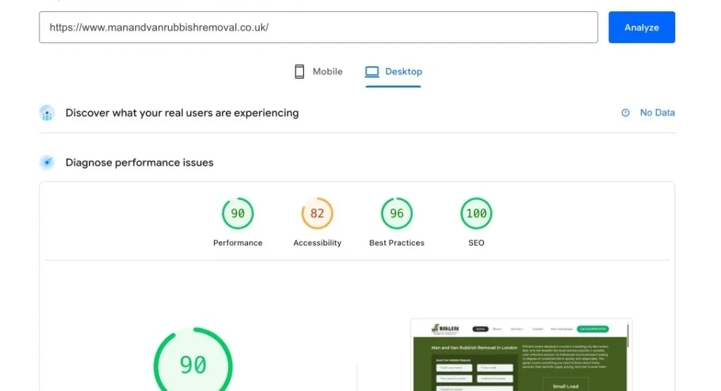 PageSpeed Performance