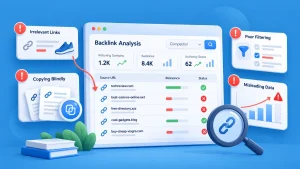 Competitor backlink analysis mistakes